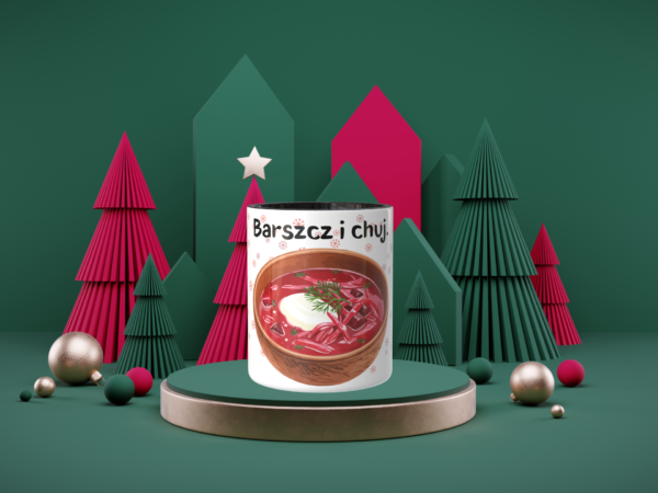 Świąteczny Kubek na Święta -  Barszcz i chuj - obrazek 3